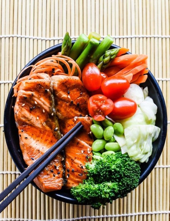 salmon teriyaki