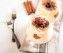 85285513 – exquisite italian dessert tiramisu in cognac glasses on a white