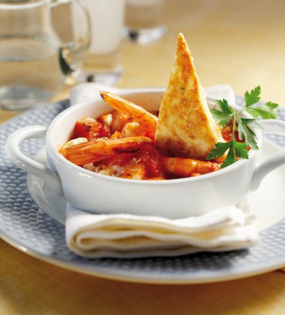 Garides-saganaki