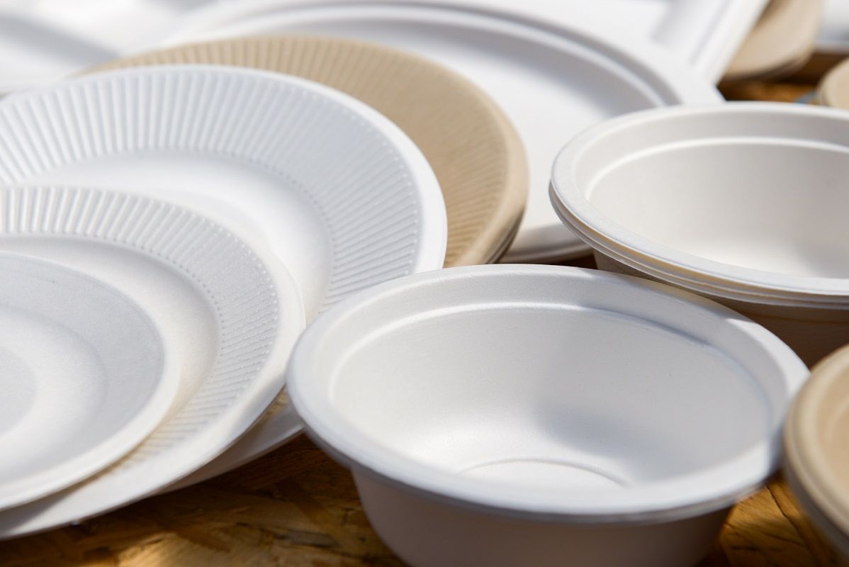 paper disposable plates of different colors
