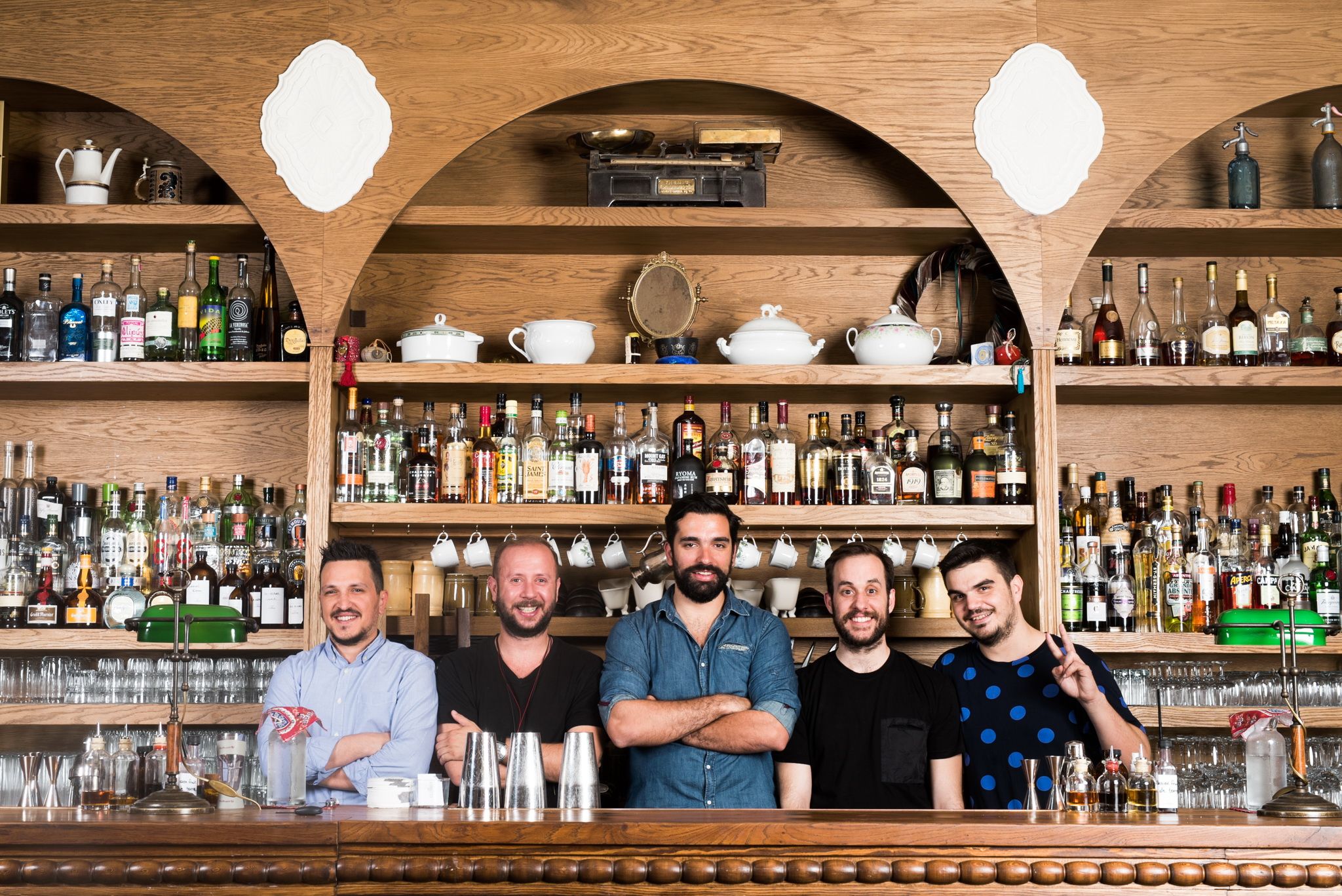 George Kaisaris, Thanos Tsounakas, Lelos Georgopoulos, Nikos Bakoulis, Vasilis Kyritsis (1)