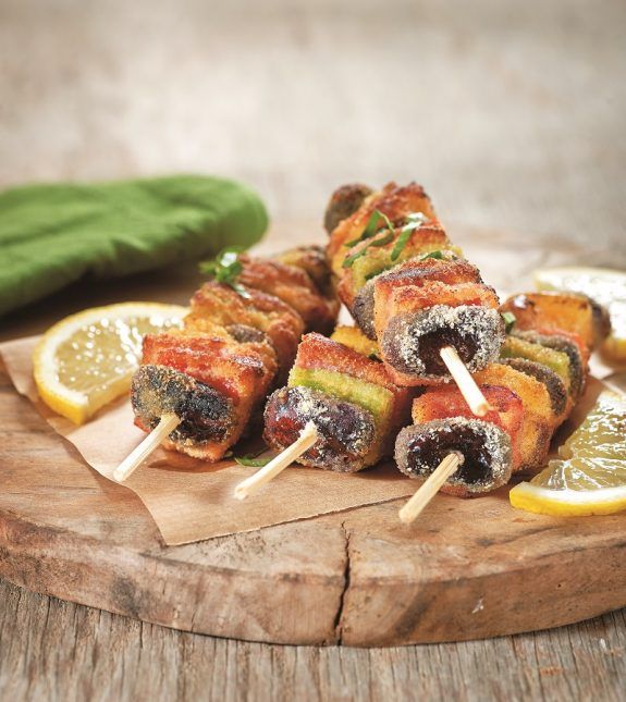 souvlakia fasolion
