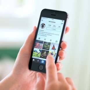 Instagram application on Apple iPhone 5S