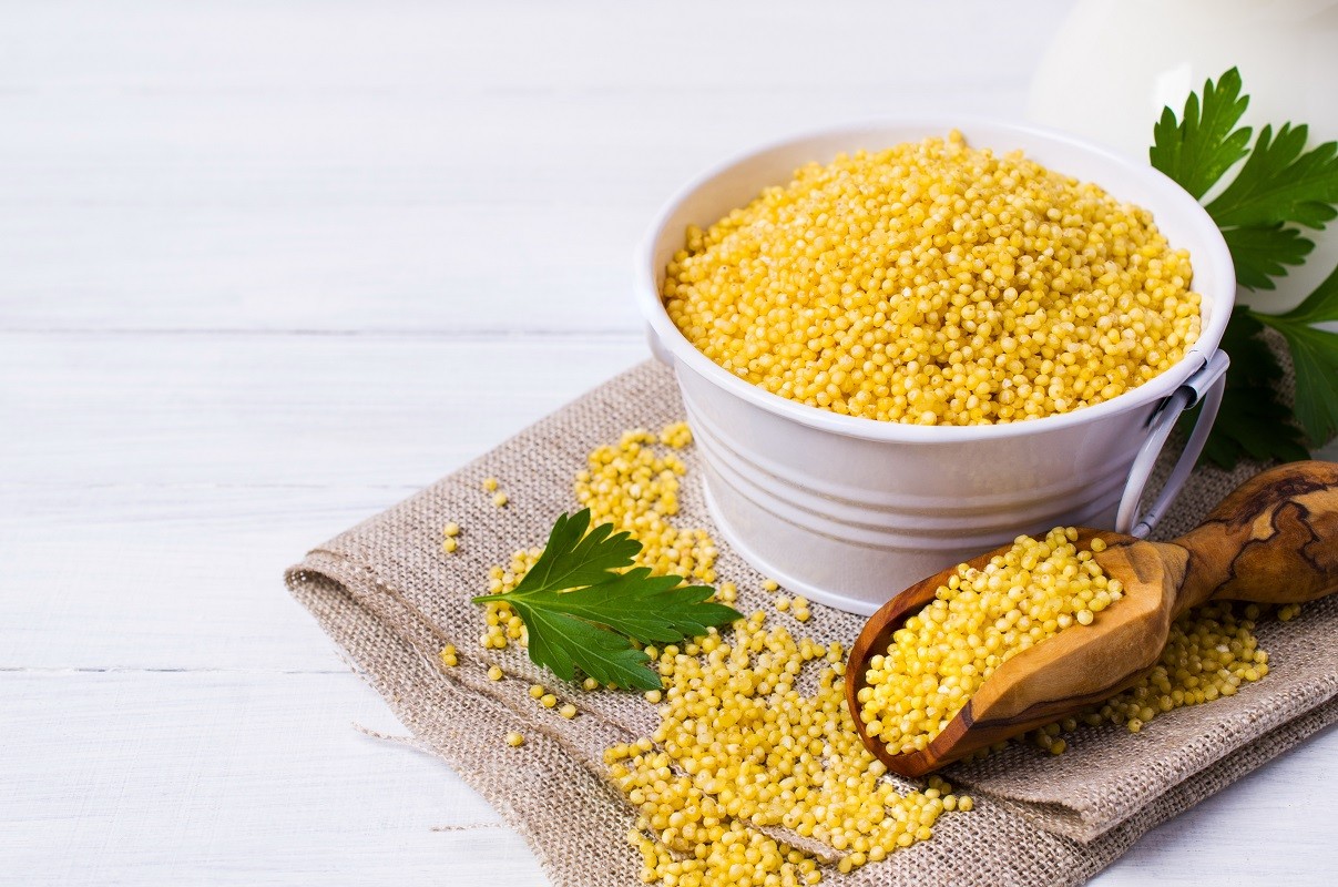 Raw organic millet