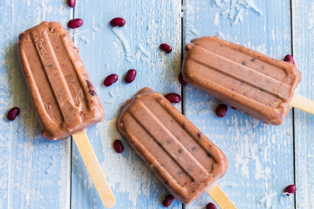 Adzuki Coconut Popsicle