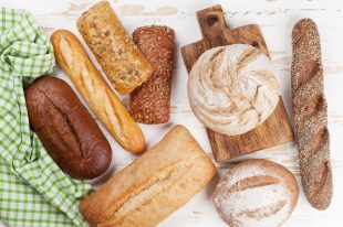 Various crusty bread and buns