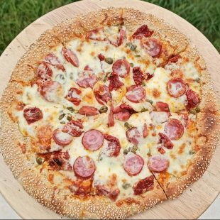 sesame pizza