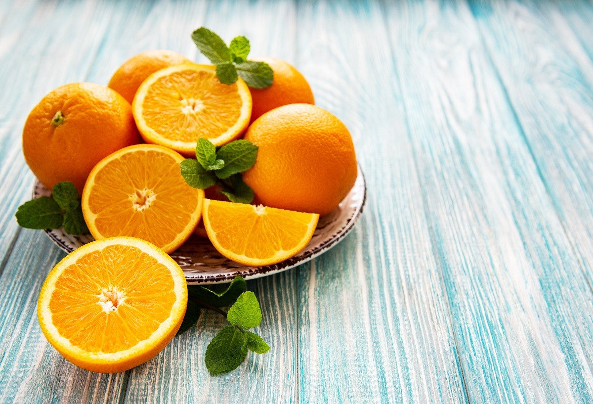 Fresh orange fruits