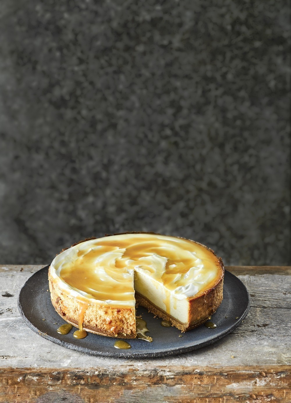 salted honey cheesecake