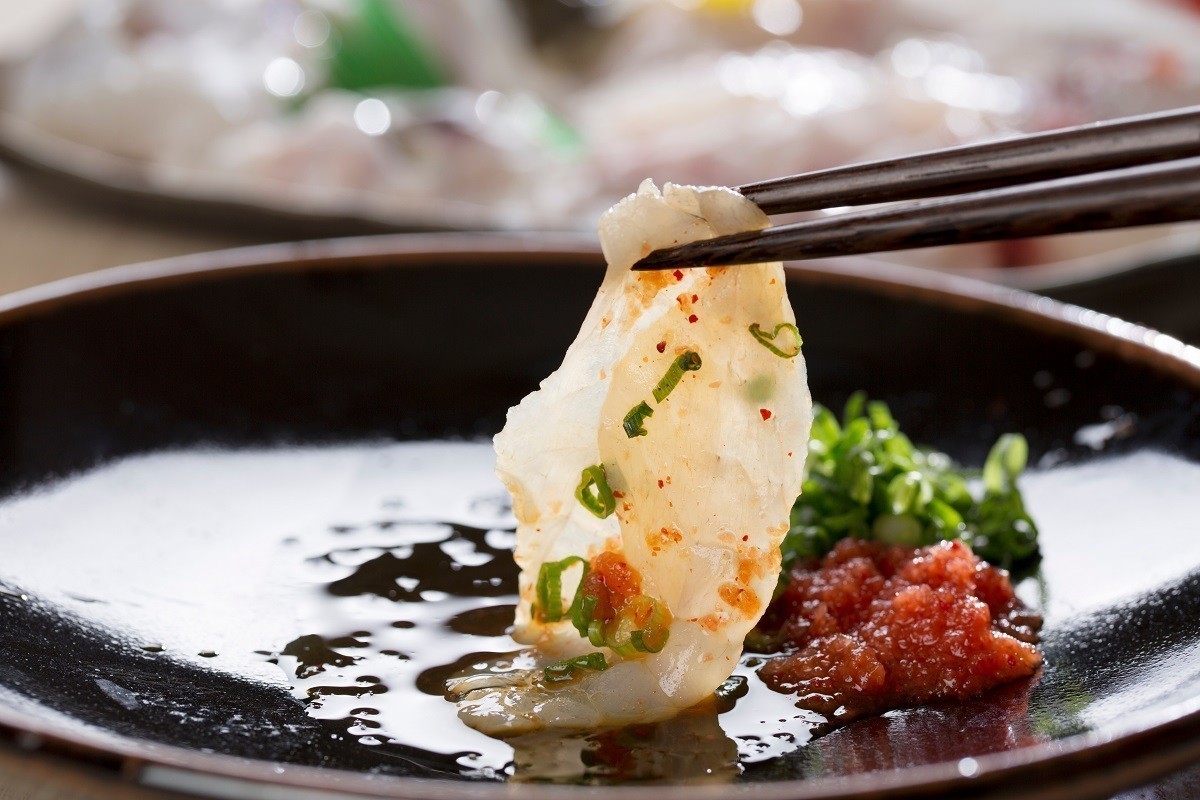 Fugu sashimi