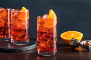 Refreshing Cold Americano Cocktail