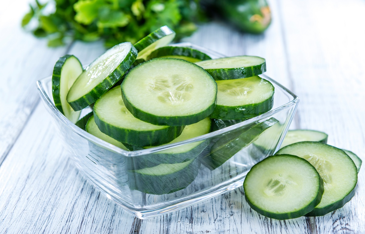 Heap of fresh Cucumbers