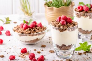 Cheesecake in glass
