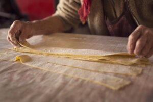 Dough strips