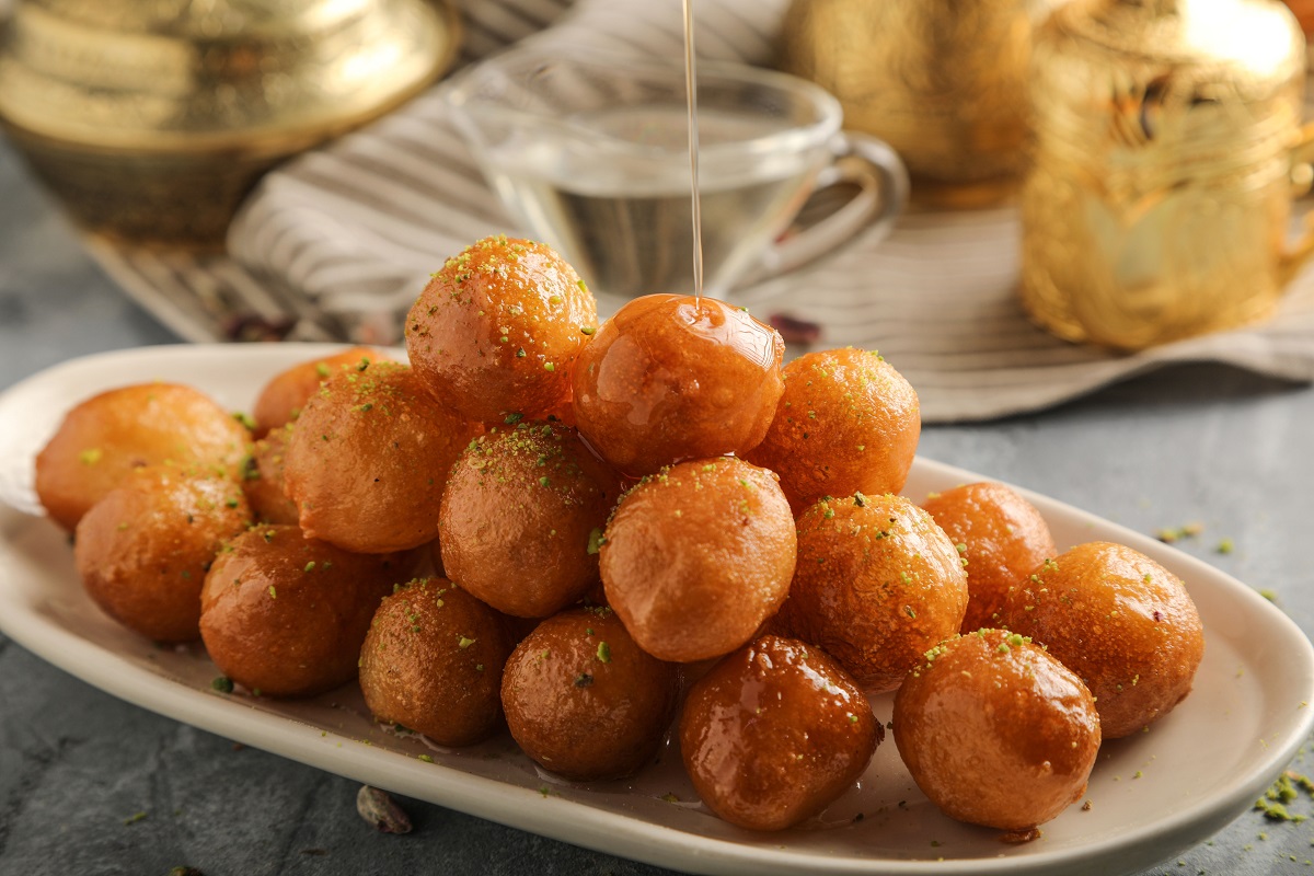 Luqaimat,Or,Lokma.,Freshly,Fried,Lokma,(luqma,-,Arabic),Piled