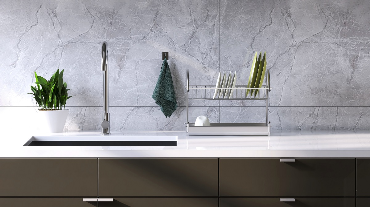 Realistic,3d,Render,Of,White,Modern,Granite,Counter,Top,In