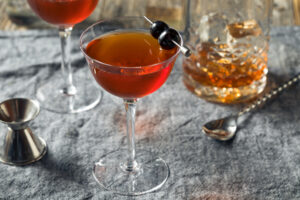 Homemade,Rob,Roy,Cocktail,With,Scotch,And,Vermouth