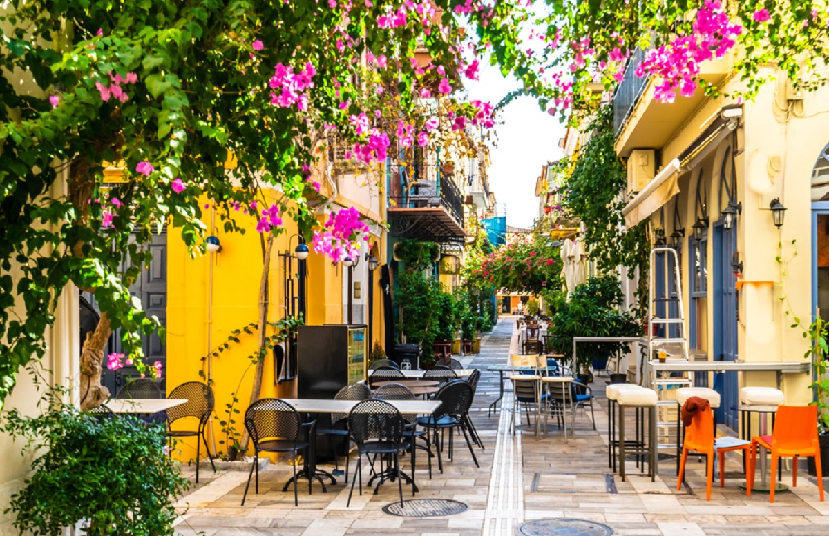 View,On,Nafplio,,Greece,Building,And,Street,In,Nafplio