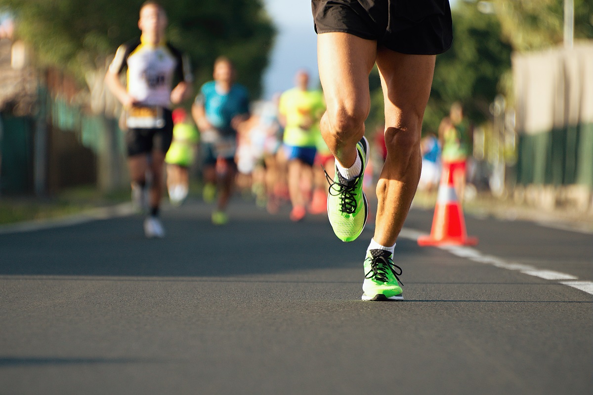 Marathon,Running,In,The,Light,Of,Evening