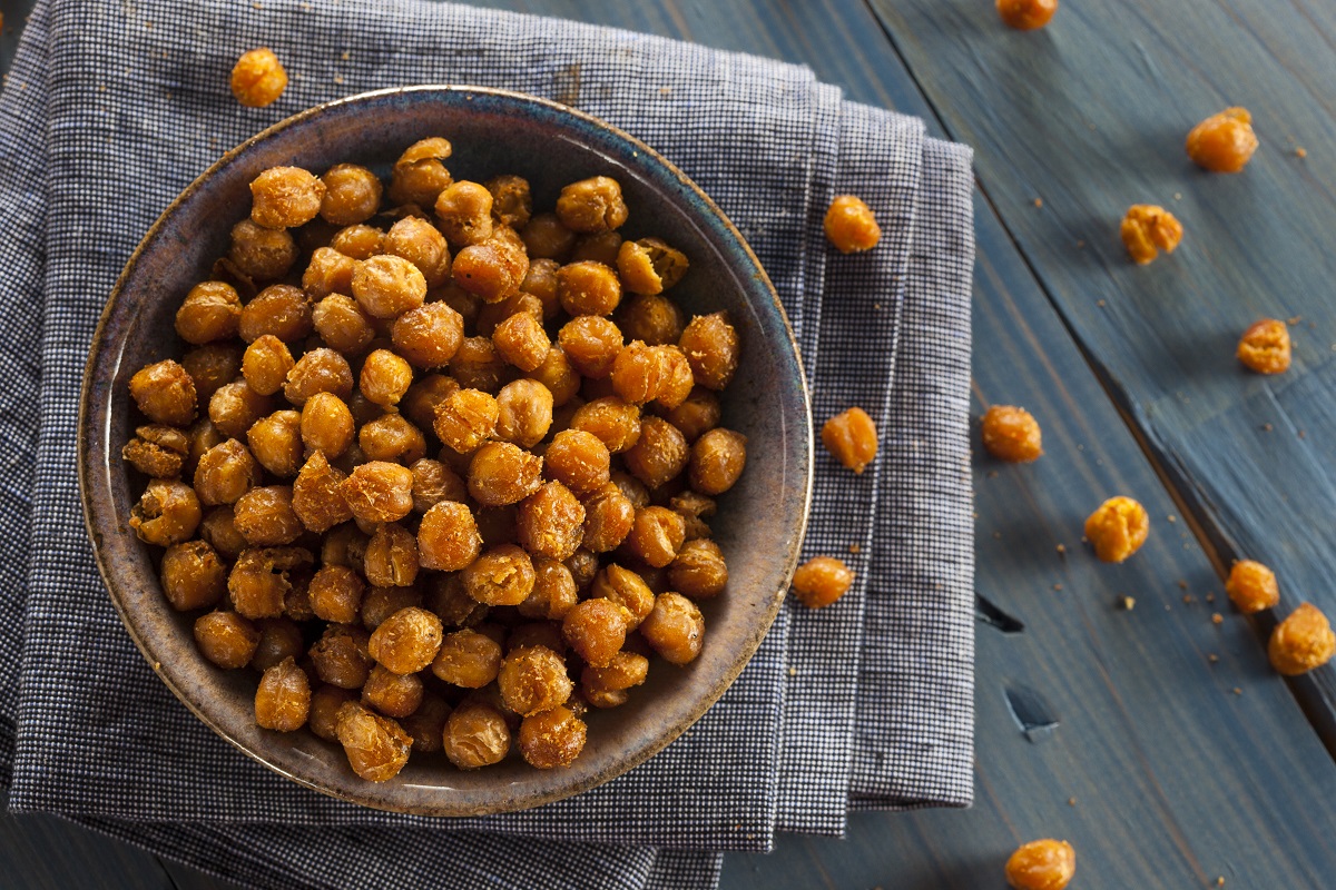 Healthy,Roasted,Seasoned,Chick,Peas,With,Different,Spices