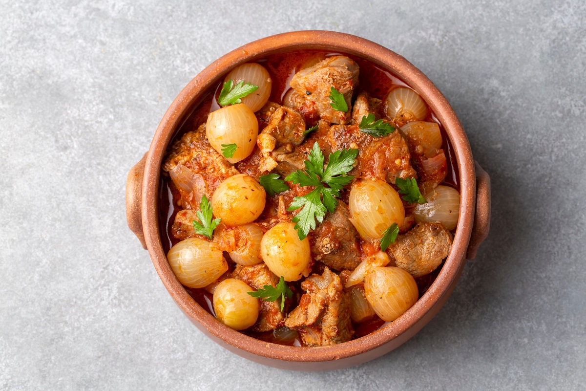Traditional,Greek,Dish,Of,Beef,Stifado,In,A,Sauce.,Meat