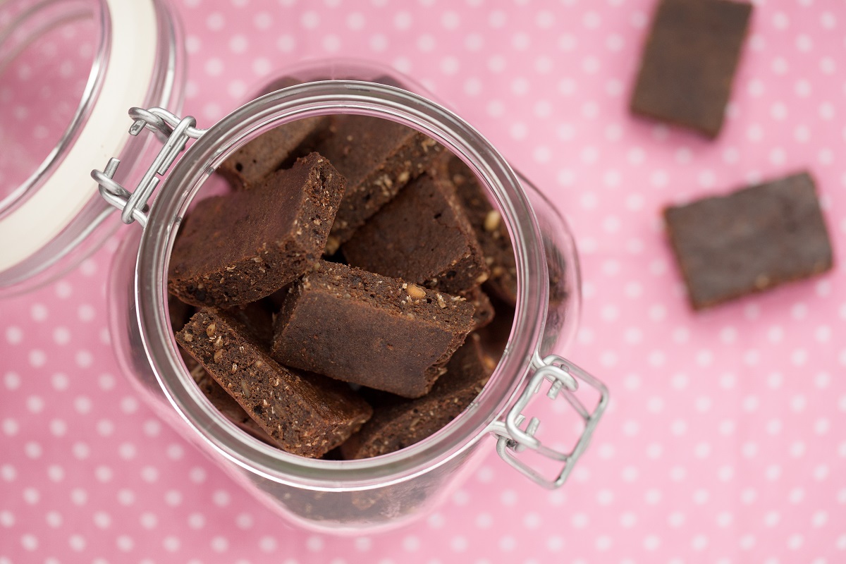 Healthy,Brownies,With,Hemp,Flour,And,Raw,Cocoa,Powder
