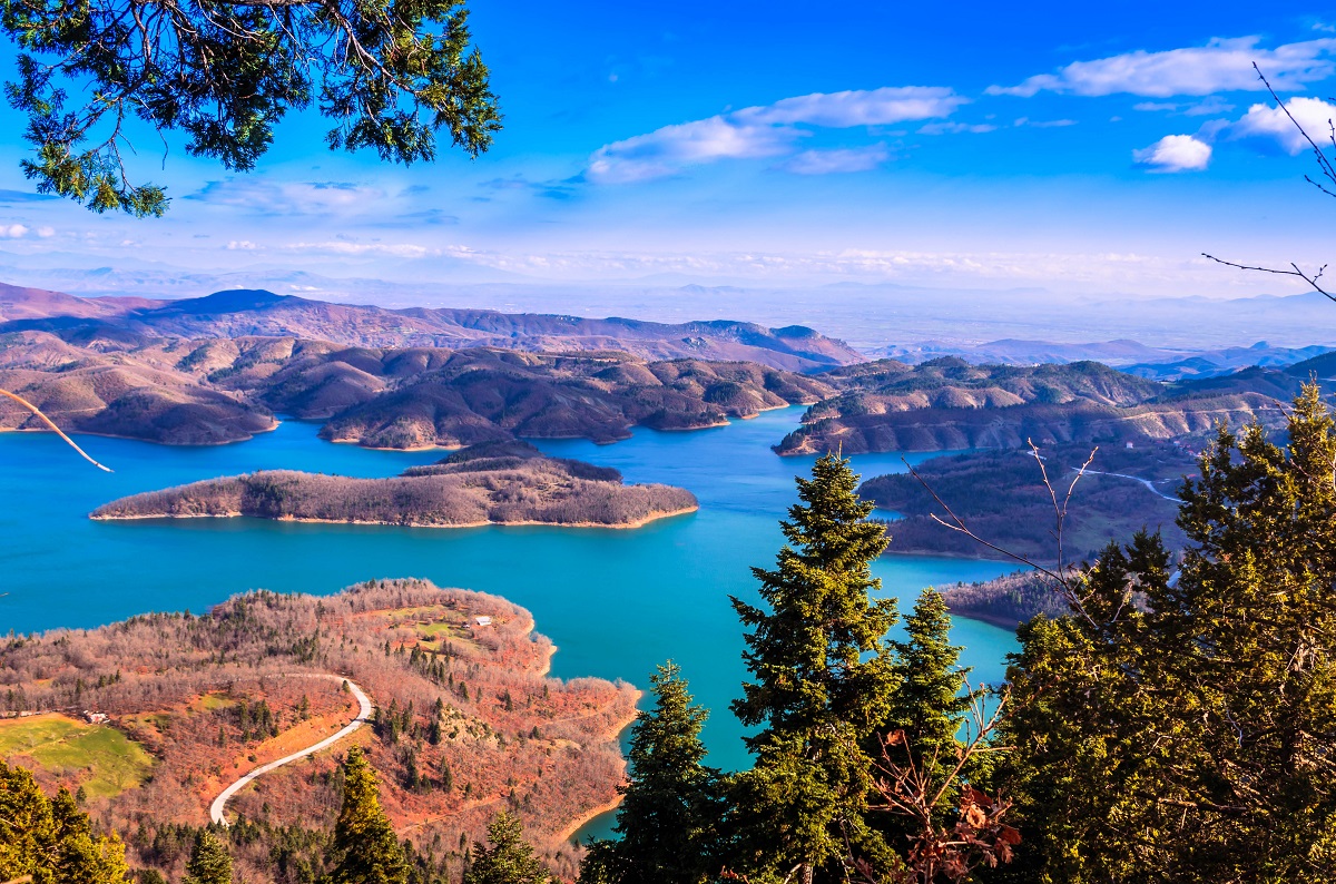Beautiful,Landscape,On,The,Lake,Of,Plastiras,In,Central,Greece.