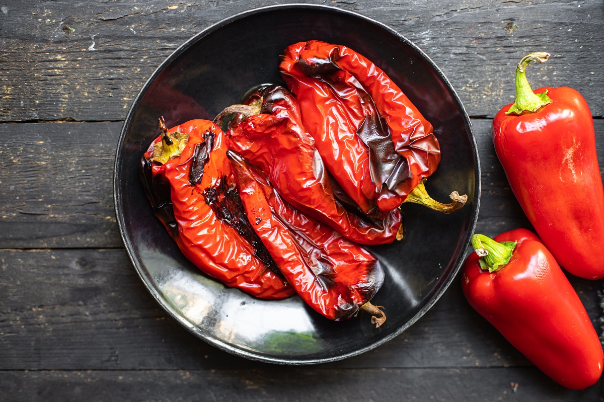 Peeled,Peppers,Grill,Baked,Vegetable,Pepper,Grilled,Fresh,Portion,Ready