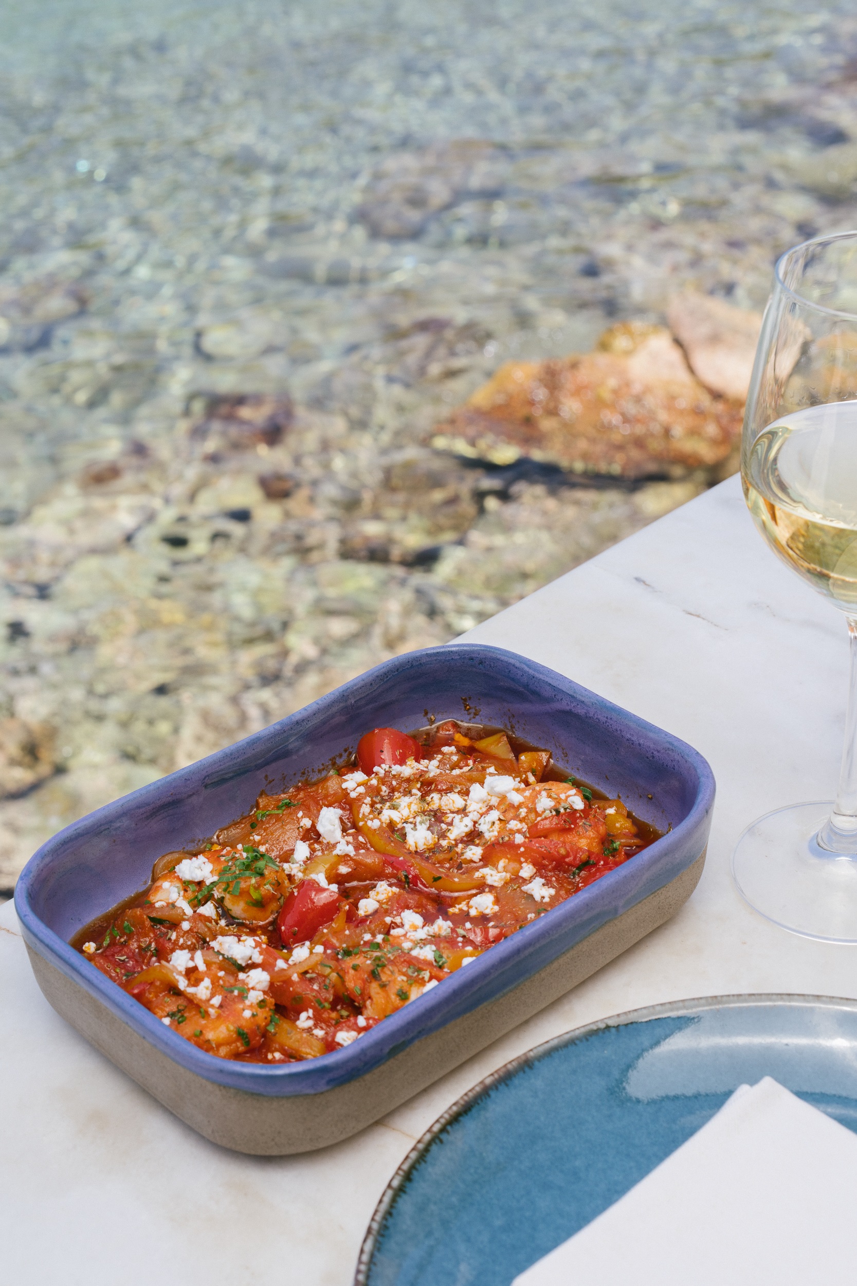 garides-saganaki-anoigma