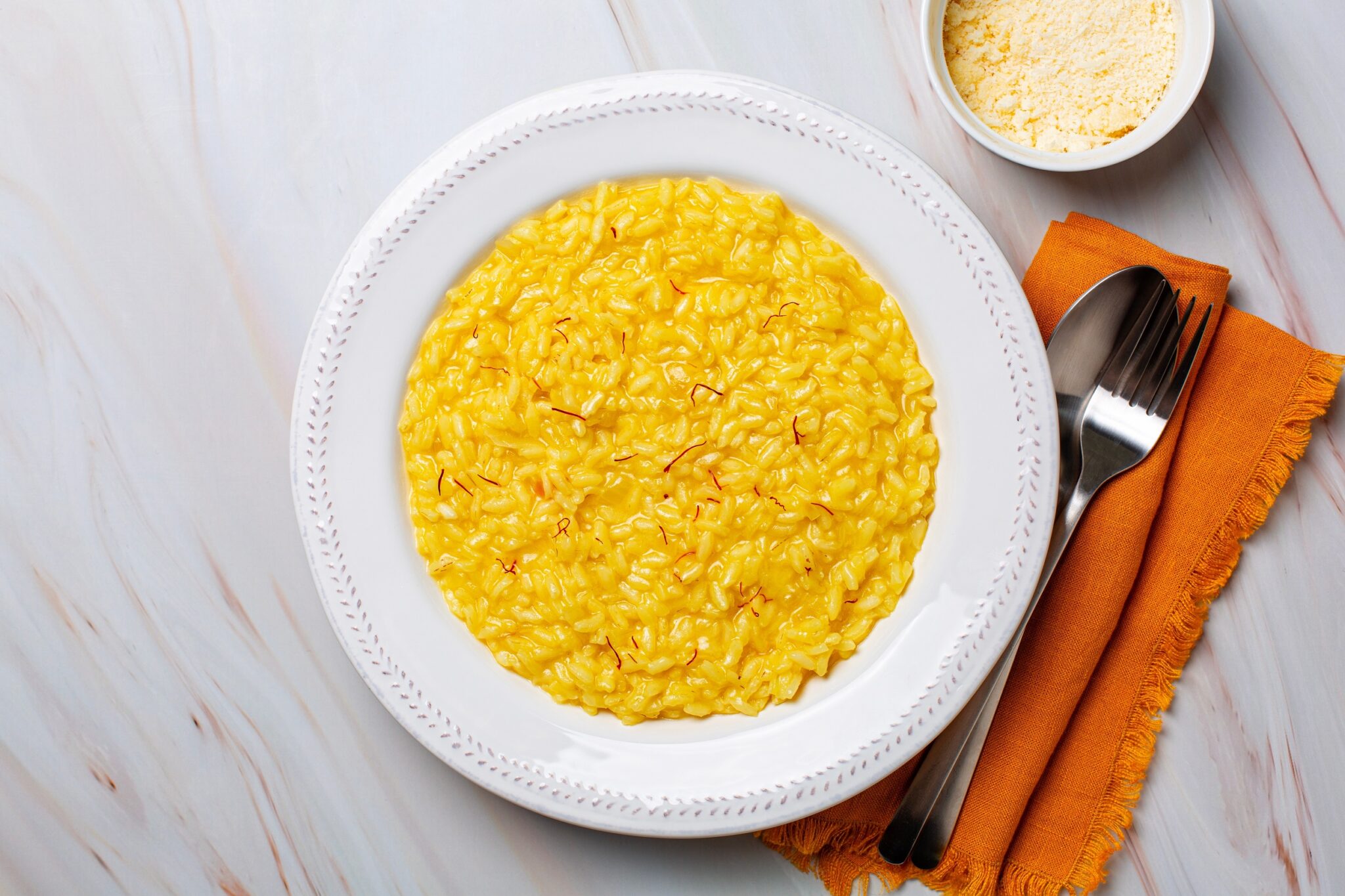 Italian,Dish,Made,From,Saffron,,Rice,,Butter,,Hard,Cheese,And