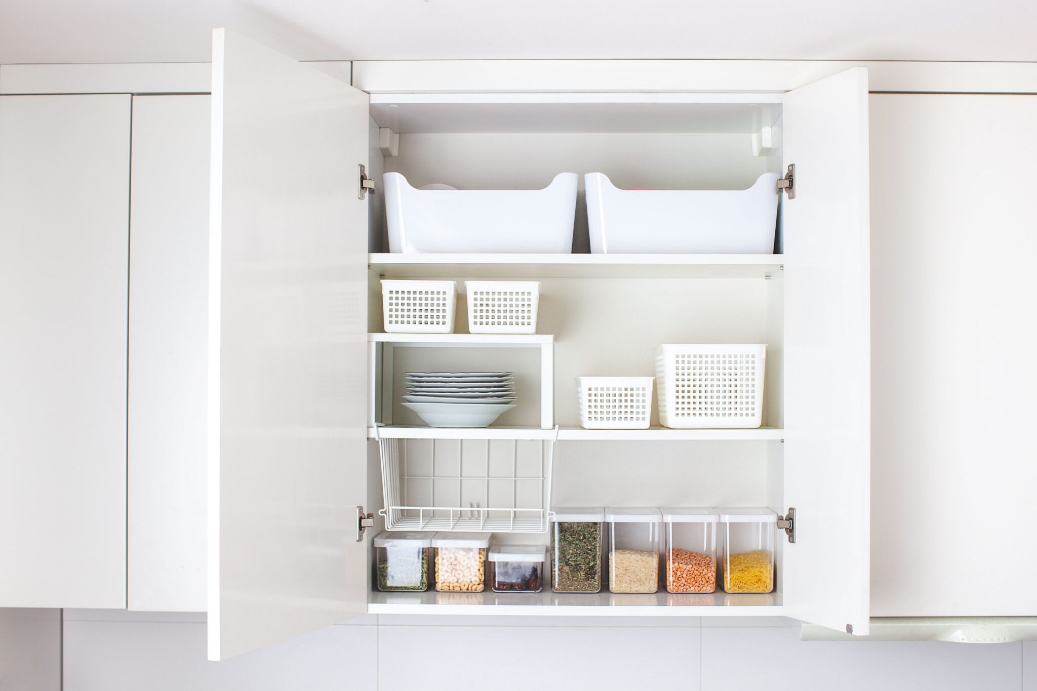 House,Decor,Ideas.,Storage,In,The,Kitchen.,Home,Organization.,White