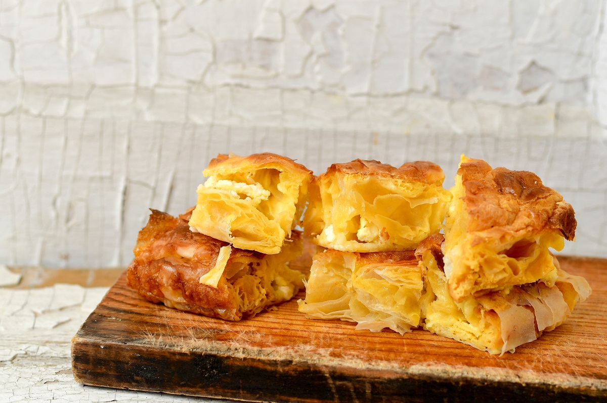 Bakery,.home,Made,Cheese,Pie,With,Phyllo,Pastry,And,Organic