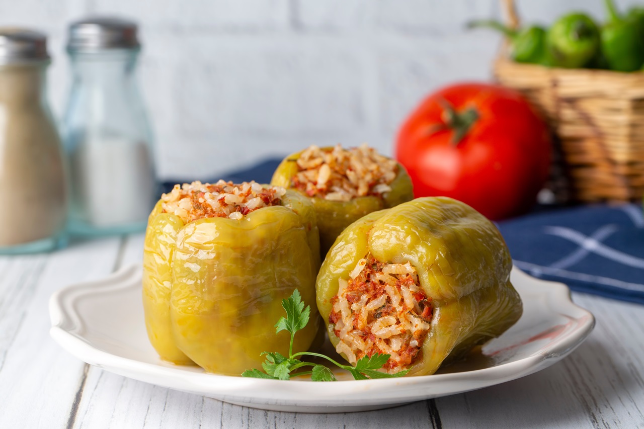 Traditional,Delicious,Turkish,Food;,Stuffed,Bell,Peppers,With,Meat,(turkish