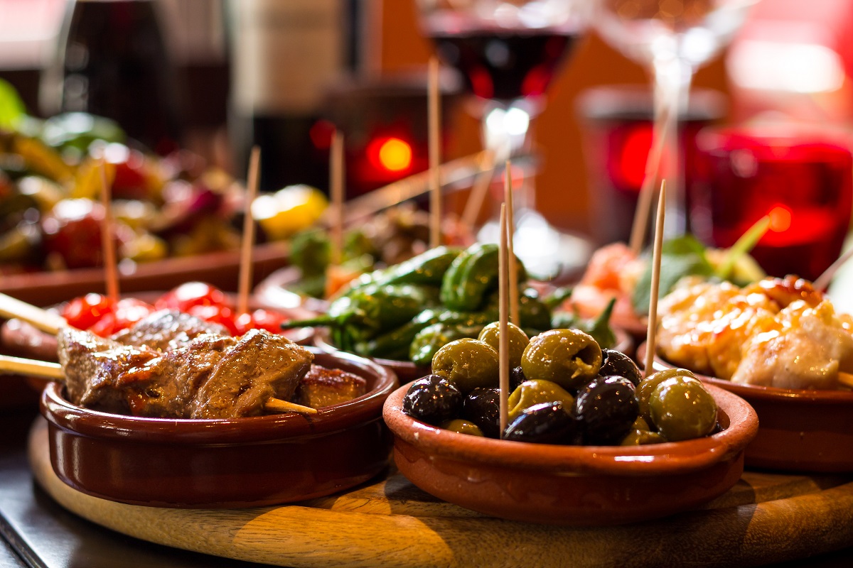 Tapas,On,Location,At,A,Tapas-bar