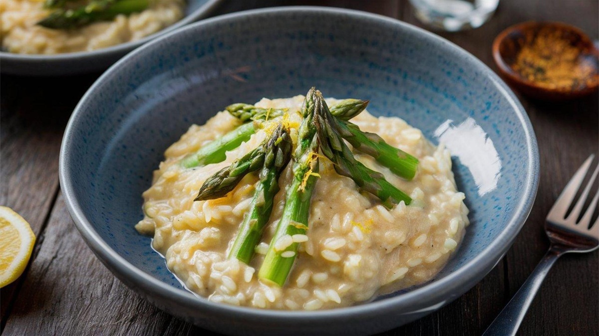 Risotto,Con,Asparagi,-,Risotto,With,Asparagus:,Creamy,Risotto,With