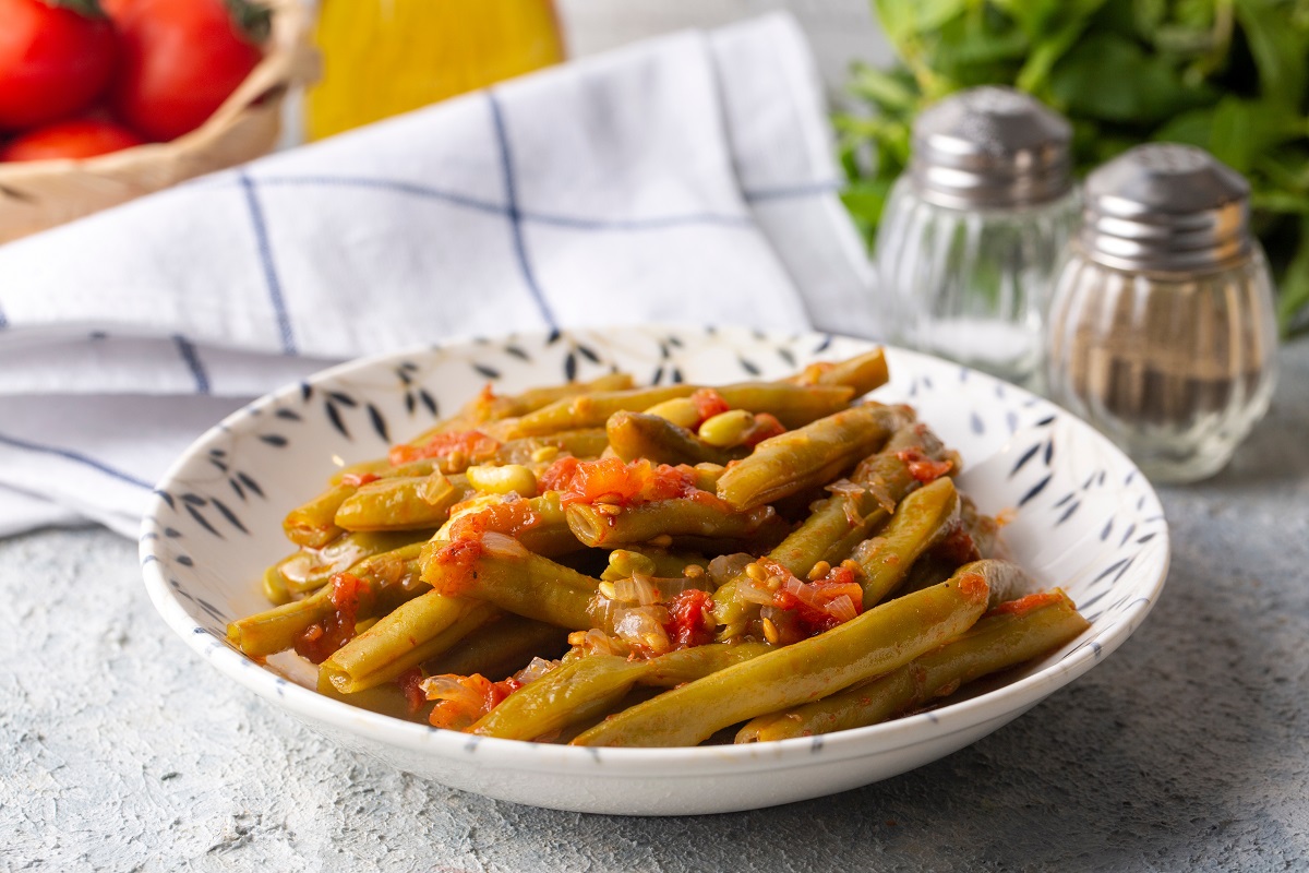 Traditional,Delicious,Turkish,Food;,Green,Beans,With,Olive,Oil;,Turkish